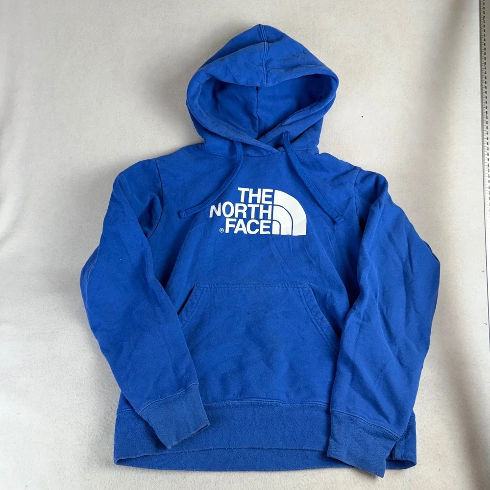 The North Face Mens Blue Half Dome Logo Pullover Hoodie Sweatshirt Small